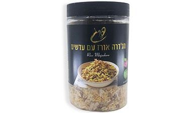מג'דרה אורז עם עדשים 500 גרם פרג
