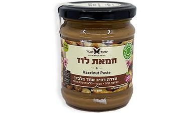 חמאת אגוזי לוז שקד תבור 200 גרם