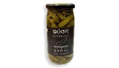 מלפפונים חמוצים קטנים בחומץ 335 גרם  Nestos