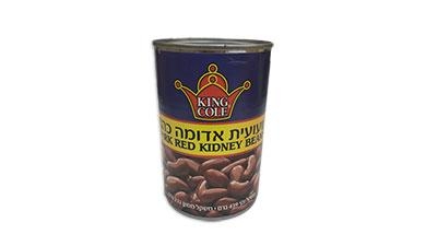 שעועית אדומה כהה 439 גרם KING COLE