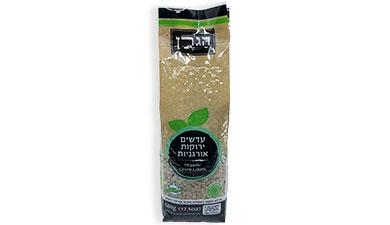 עדשים ירוקות אורגניות הגרן 500 גרם